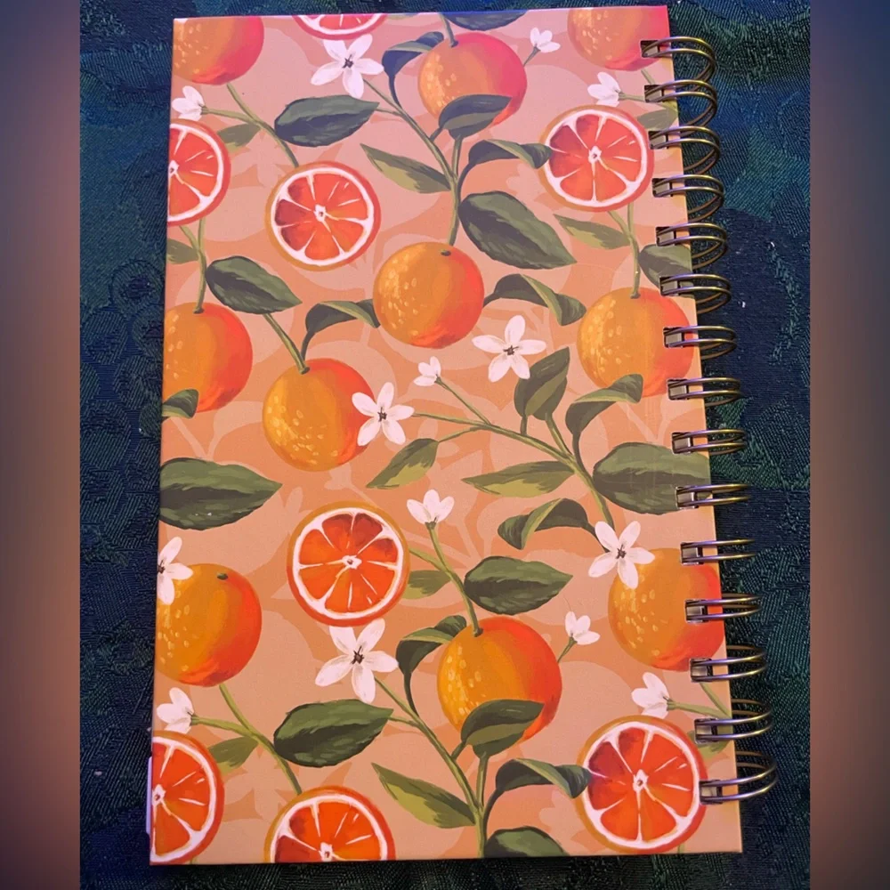 🍊 Hardcover 2026 Organizational Planner, Monthly and Weekly, Orange Citrus